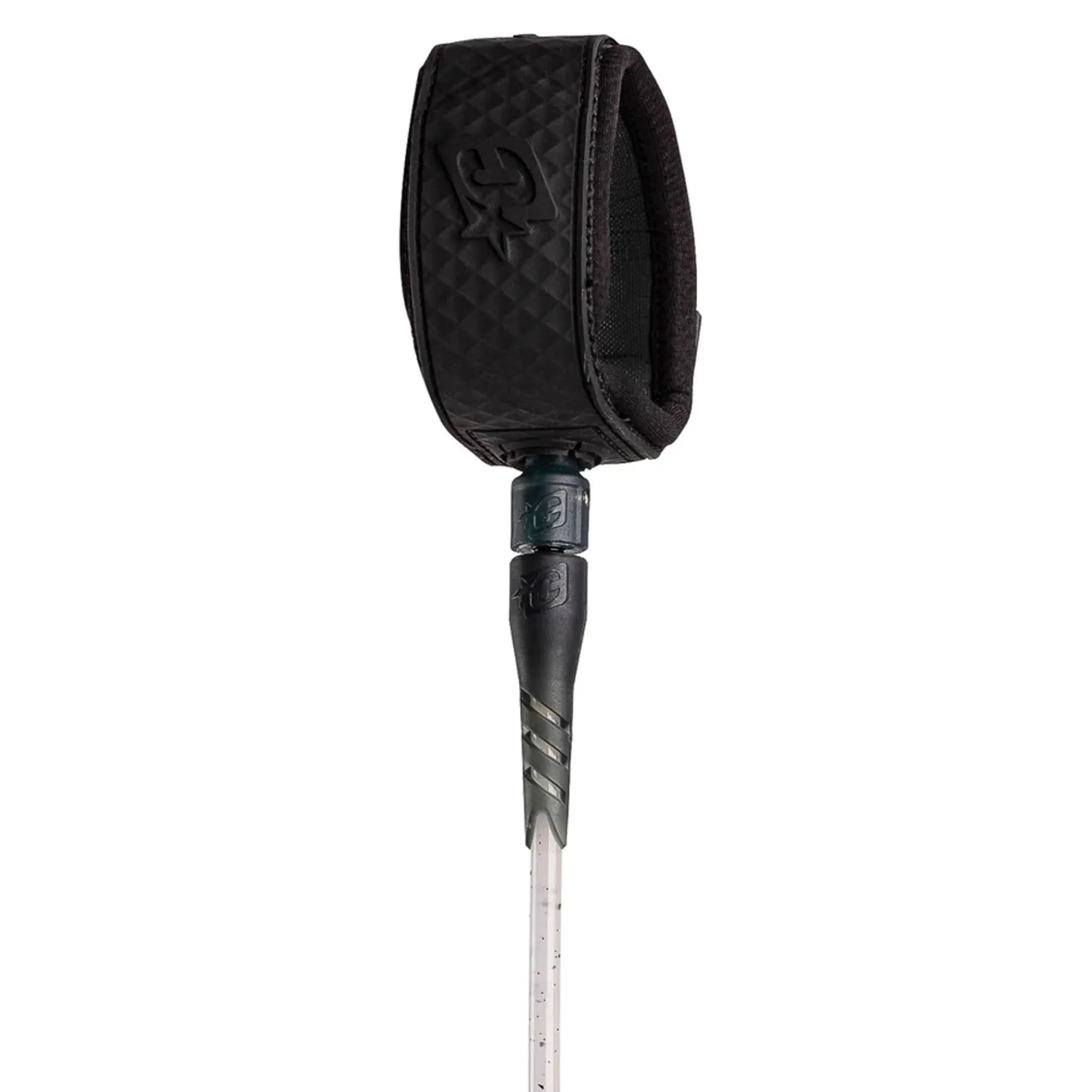 Creatures of Leisure Reliance Comp Surfboard Leash - 6'/White Speckle Black