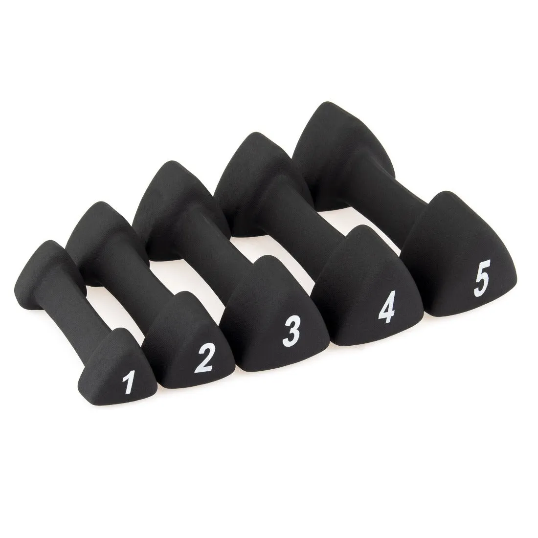 Dumbbell Set - Neoprene 1kg-5kg Pairs Smai