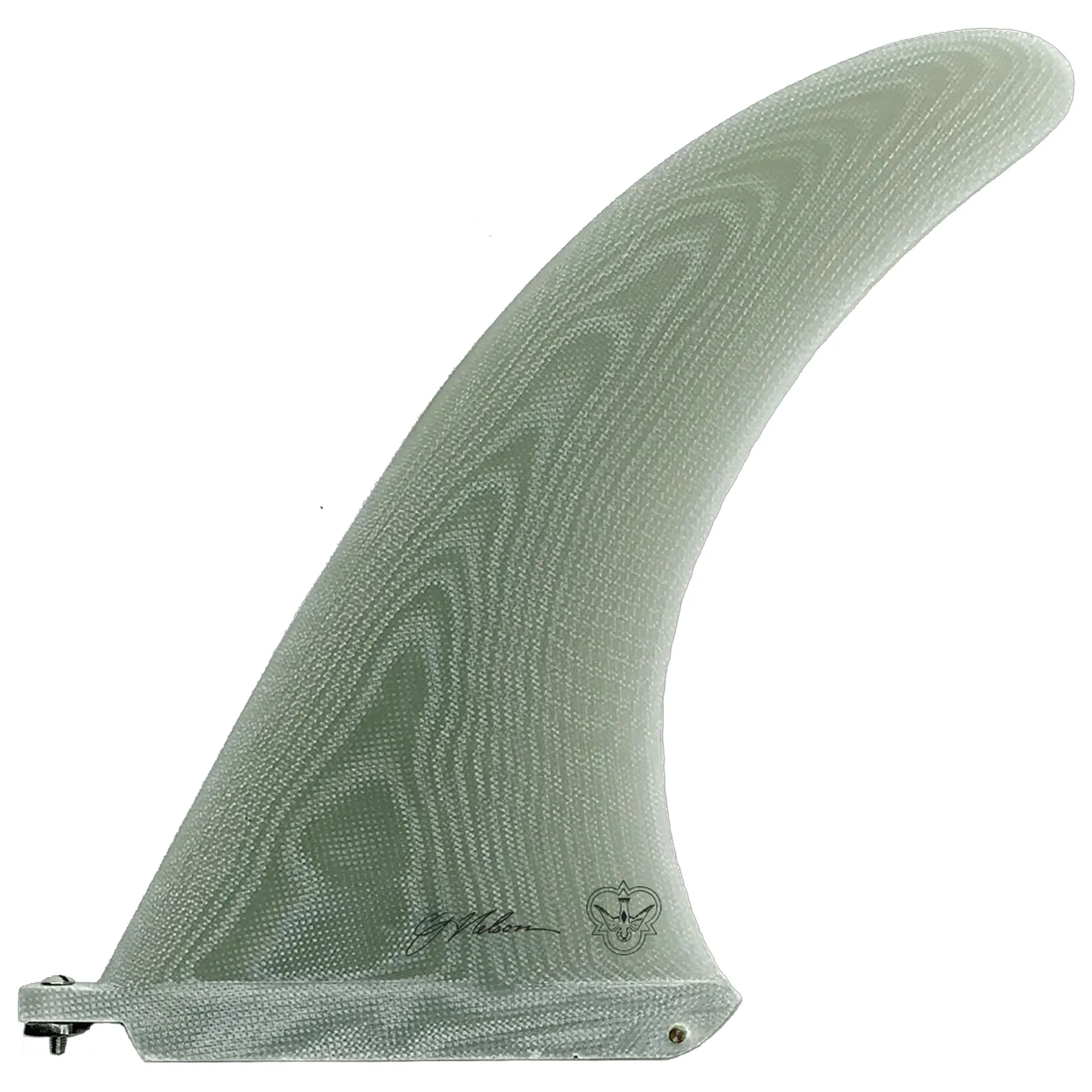 Flying Diamonds CJ Power Flex Longboard Fin - 9.5"/Clear Volan