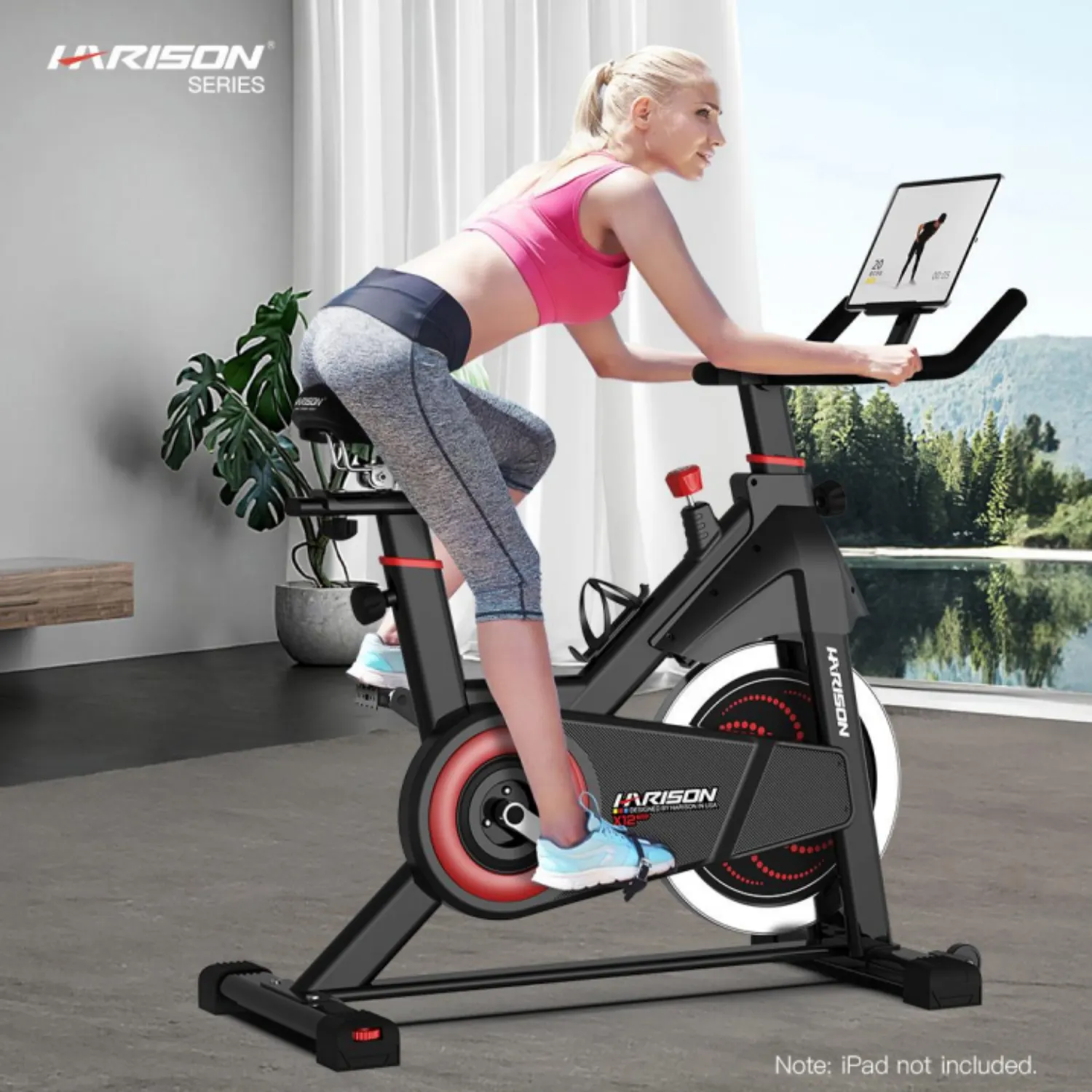 Harison HR-X12 Home Exercise Bike (Built-In iPad Stand Only)