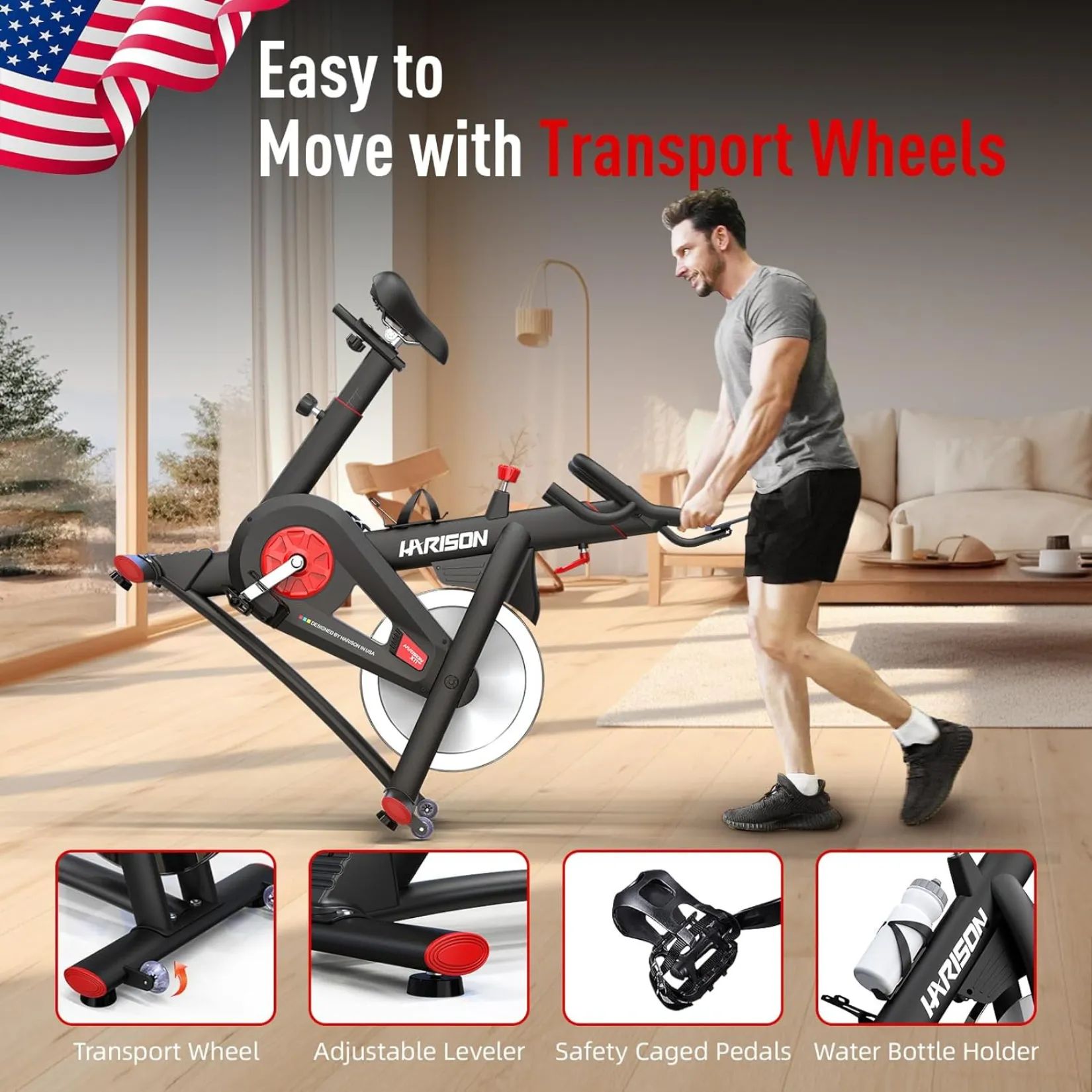 Harison X11 Exercise Bike (Built-In iPad Stand Only)