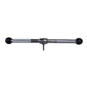 Muscle Motion 20inch Revolving Straight Bar with Rubber ends AC1003