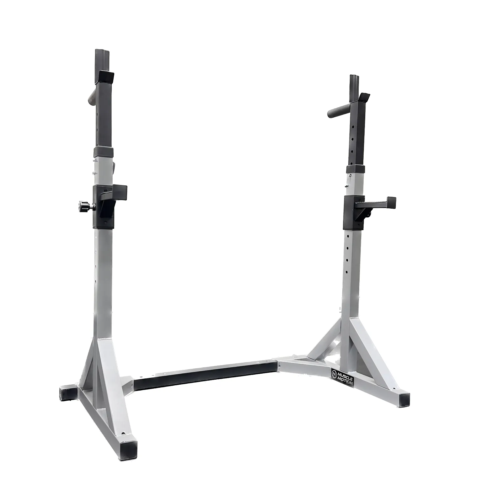 Muscle Motion Adjustable Barbell Squat Stands with Dip Handles SST2 (Rating Certified)
