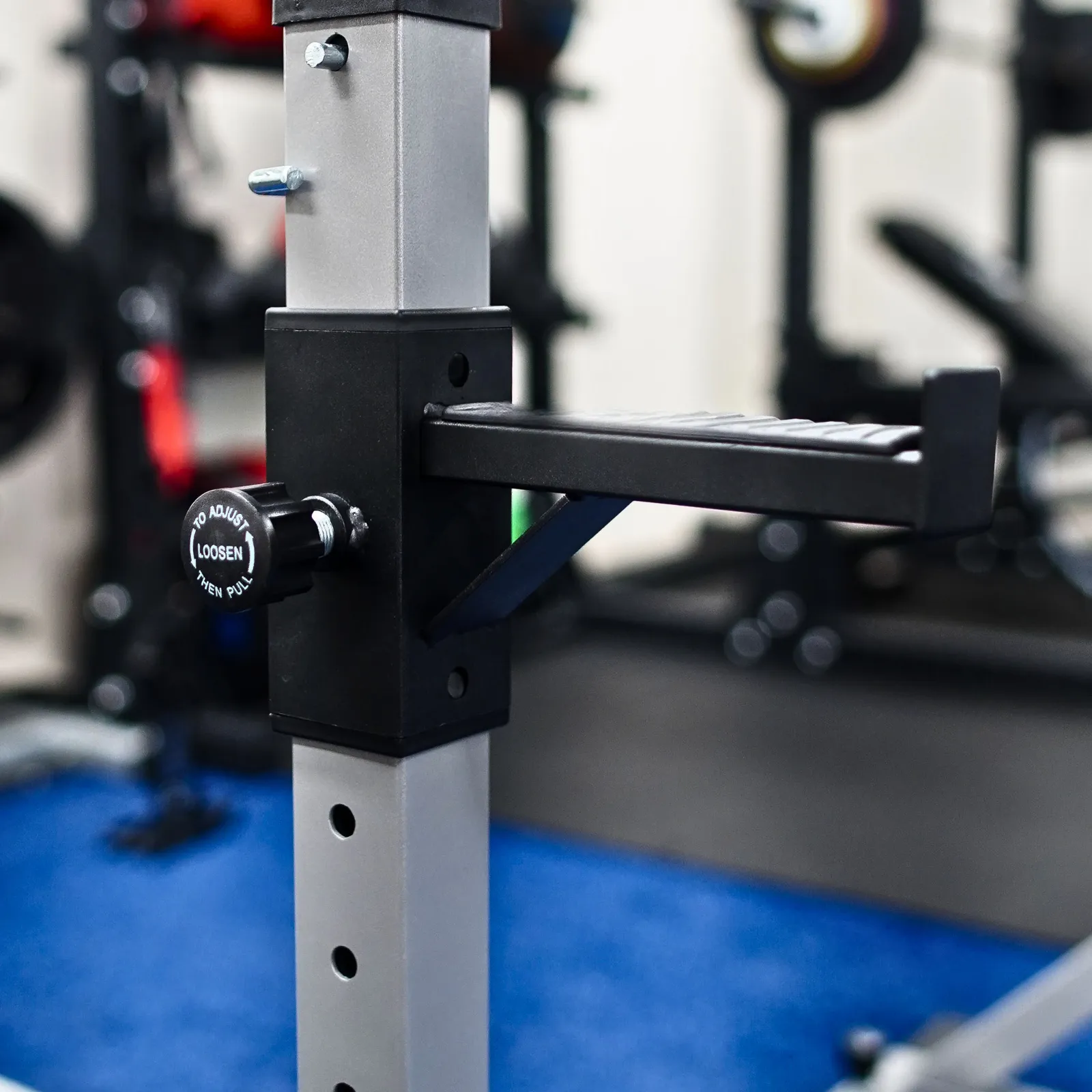 Muscle Motion Adjustable Barbell Squat Stands with Dip Handles SST2 (Rating Certified)