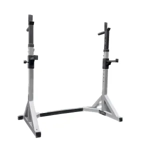 Muscle Motion Adjustable Barbell Squat Stands with Dip Handles SST2 (Rating Certified)