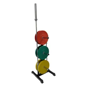 Muscle Motion Bumper Plate and Barbell Storage Rack