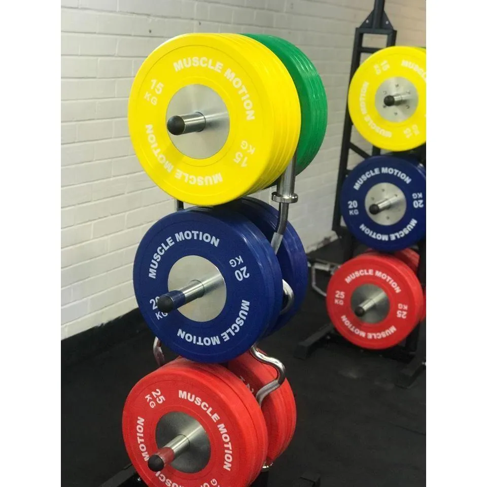 Muscle Motion Bumper Plate and Barbell Storage Rack