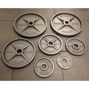 Muscle Motion Cast Iron Machined Olympic Weight Plates