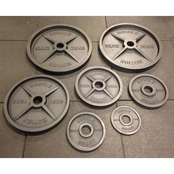 Muscle Motion Cast Iron Machined Olympic Weight Plates