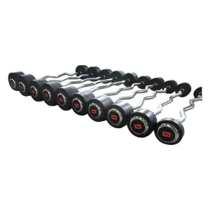 Muscle Motion Fixed Curl Barbell And Rack Package 7.5kg-30kg