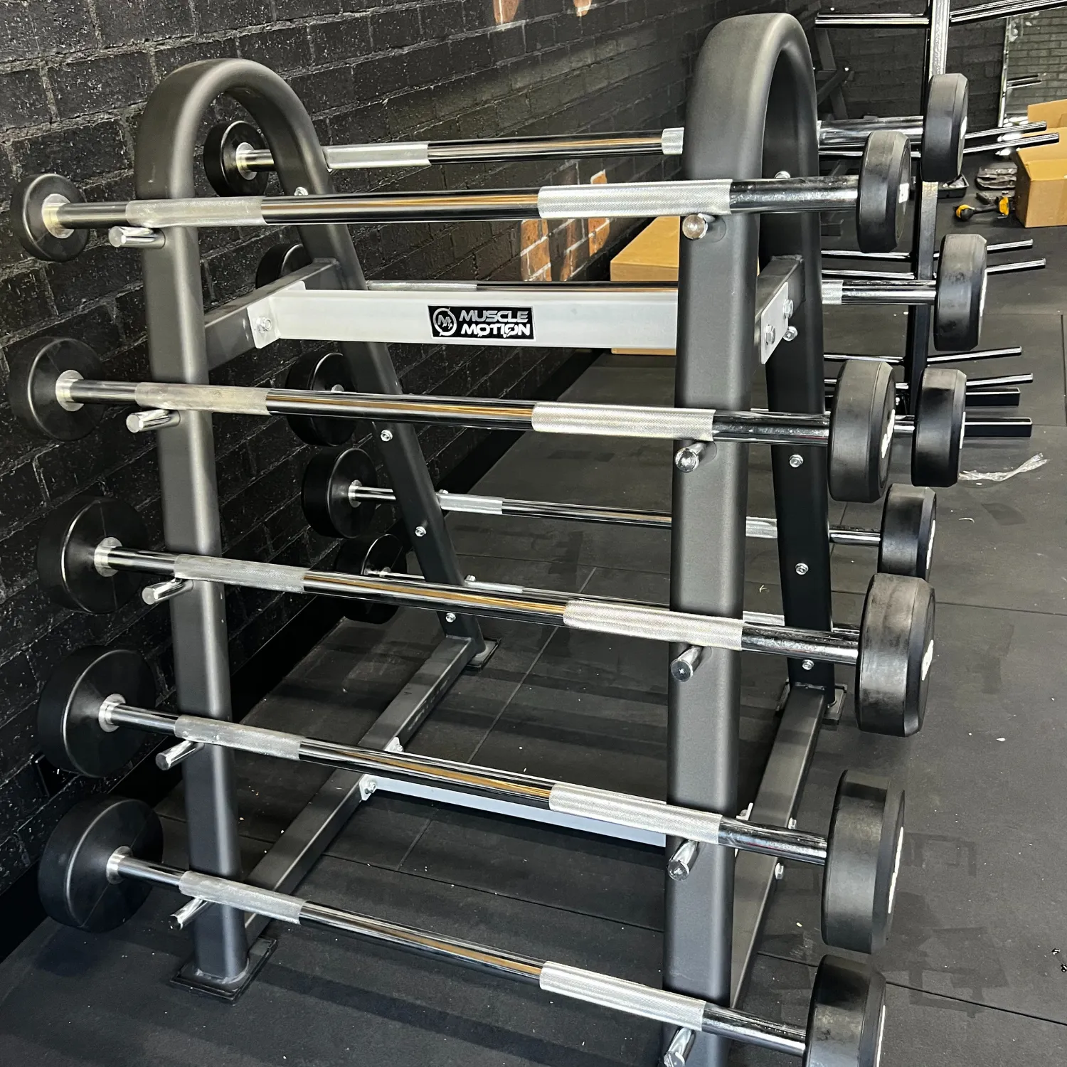 Muscle Motion Fixed Curl Barbell And Rack Package 7.5kg-30kg