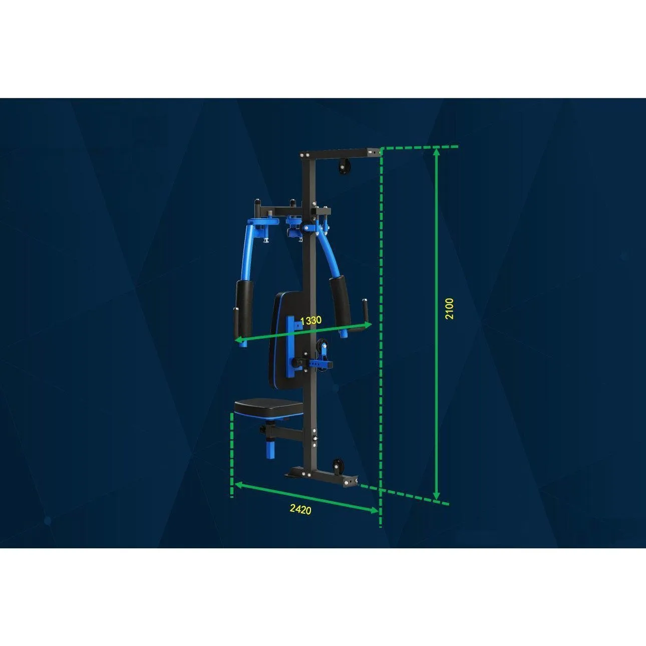 Muscle Motion MSG1000AC Light Commercial 2 Station Gym