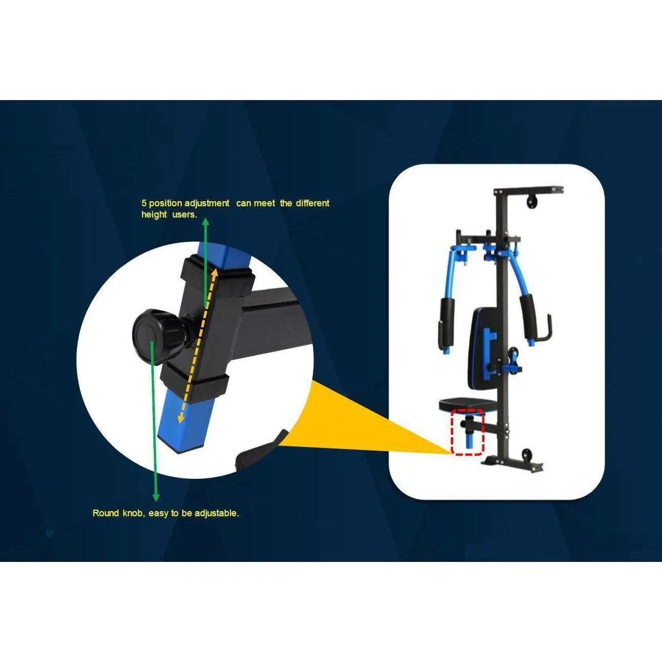 Muscle Motion MSG1000AC Light Commercial 2 Station Gym
