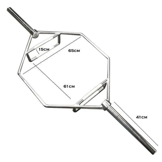 Muscle Motion Olympic Hex Shrug Deadlift Trap Bar 6ft