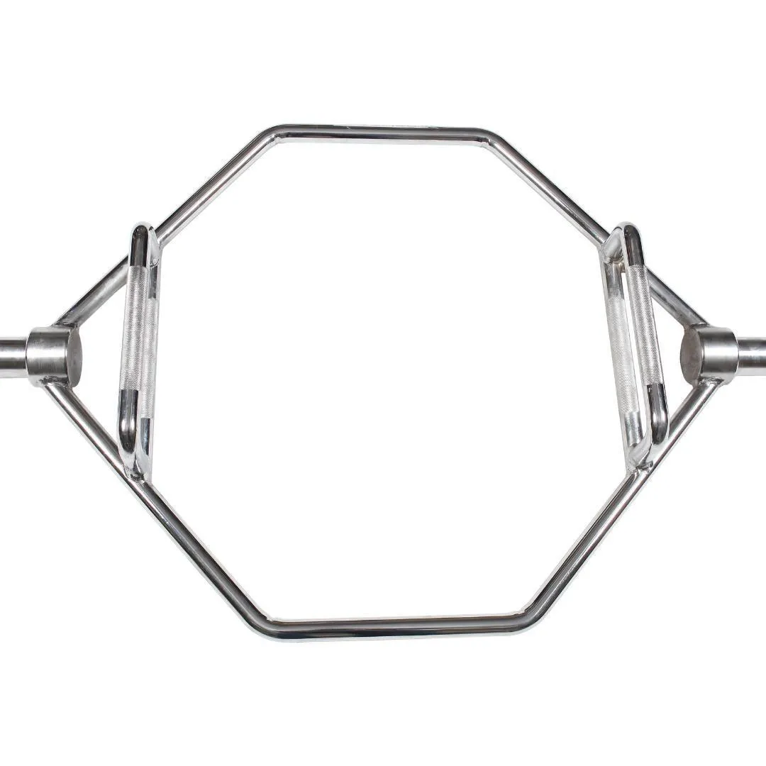 Muscle Motion Olympic Hex Shrug Deadlift Trap Barbell 4.5ft