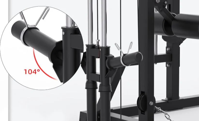 Muscle Motion SM1002P Smith Machine   Plate Loaded High Low Pulley