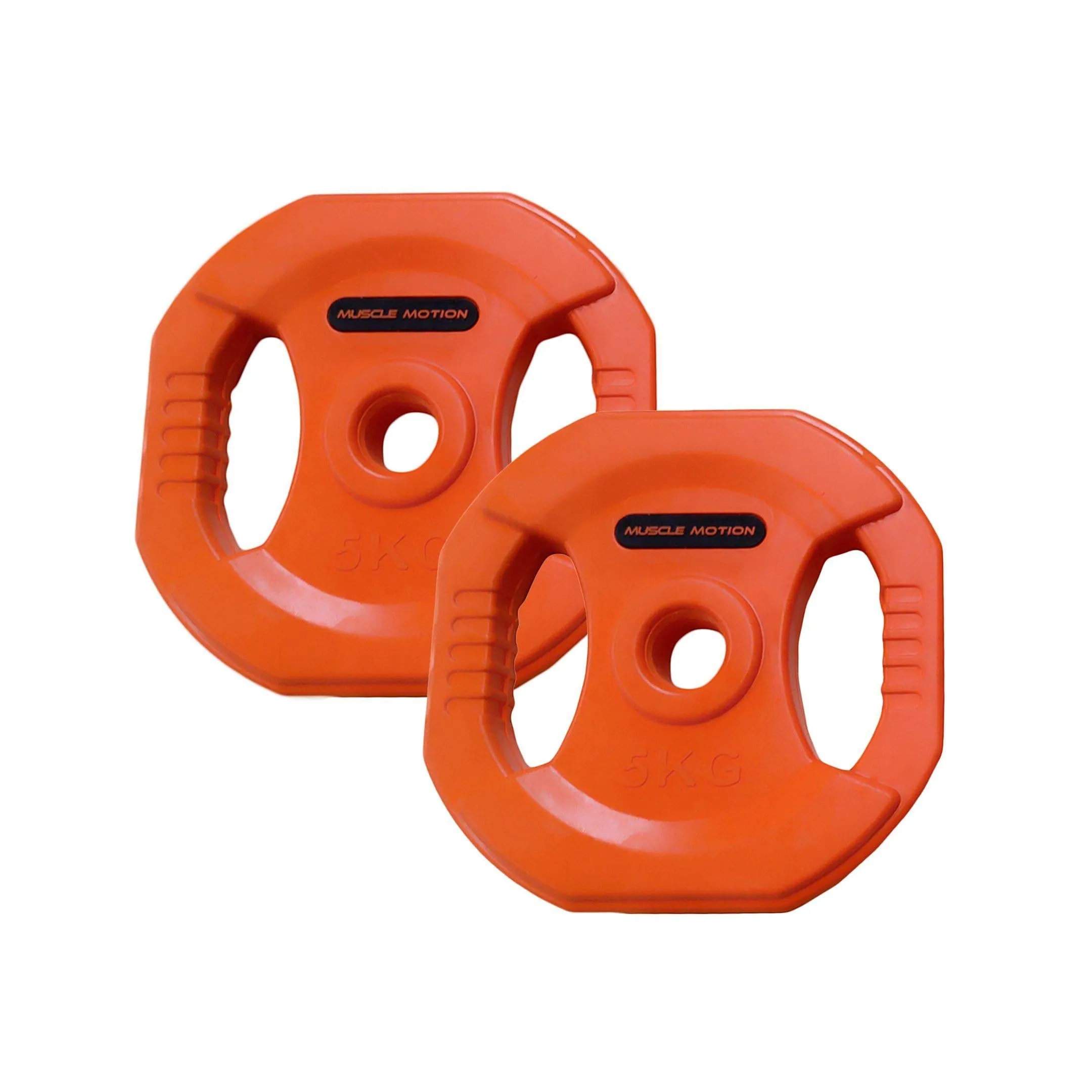 Muscle Motion Standard Colour Rubber Coated Weight Plates (Pair)