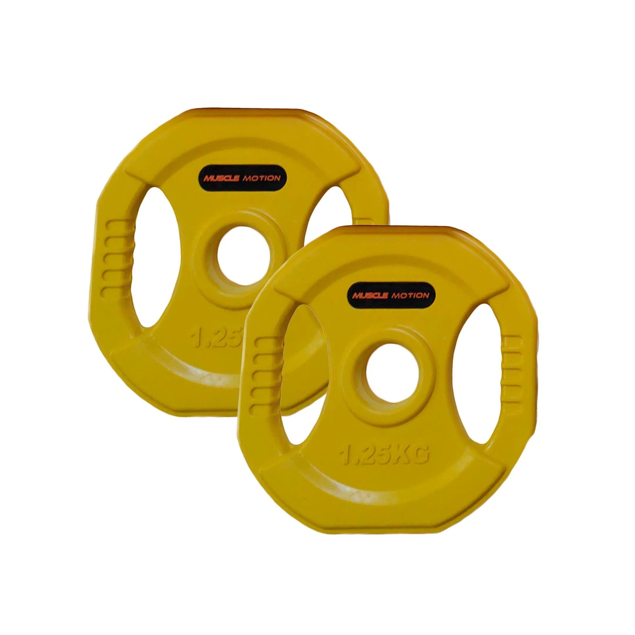 Muscle Motion Standard Colour Rubber Coated Weight Plates (Pair)