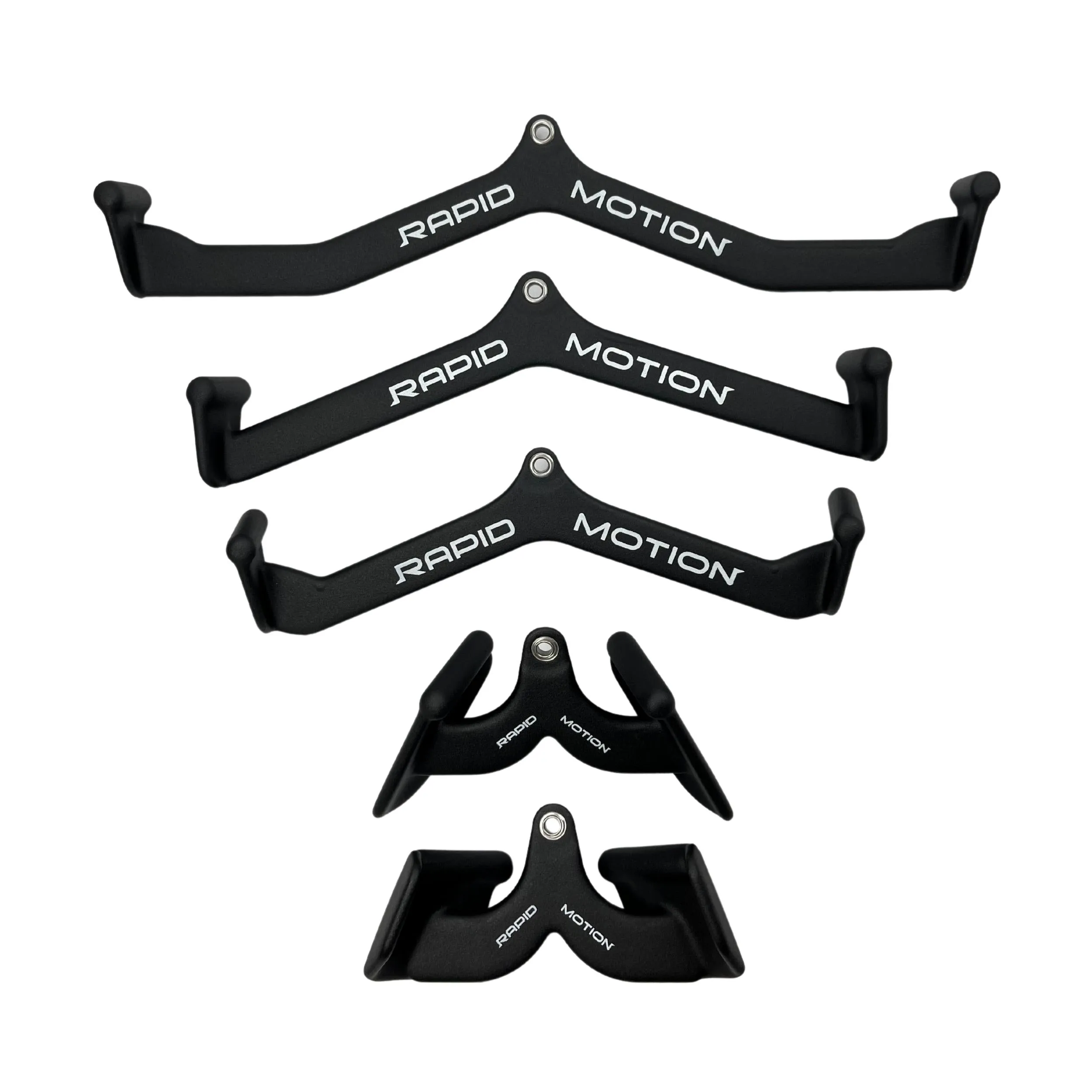 Rapid Motion Power Grip Cable Attachments - Lat Pulldown and Row - 5 Pack