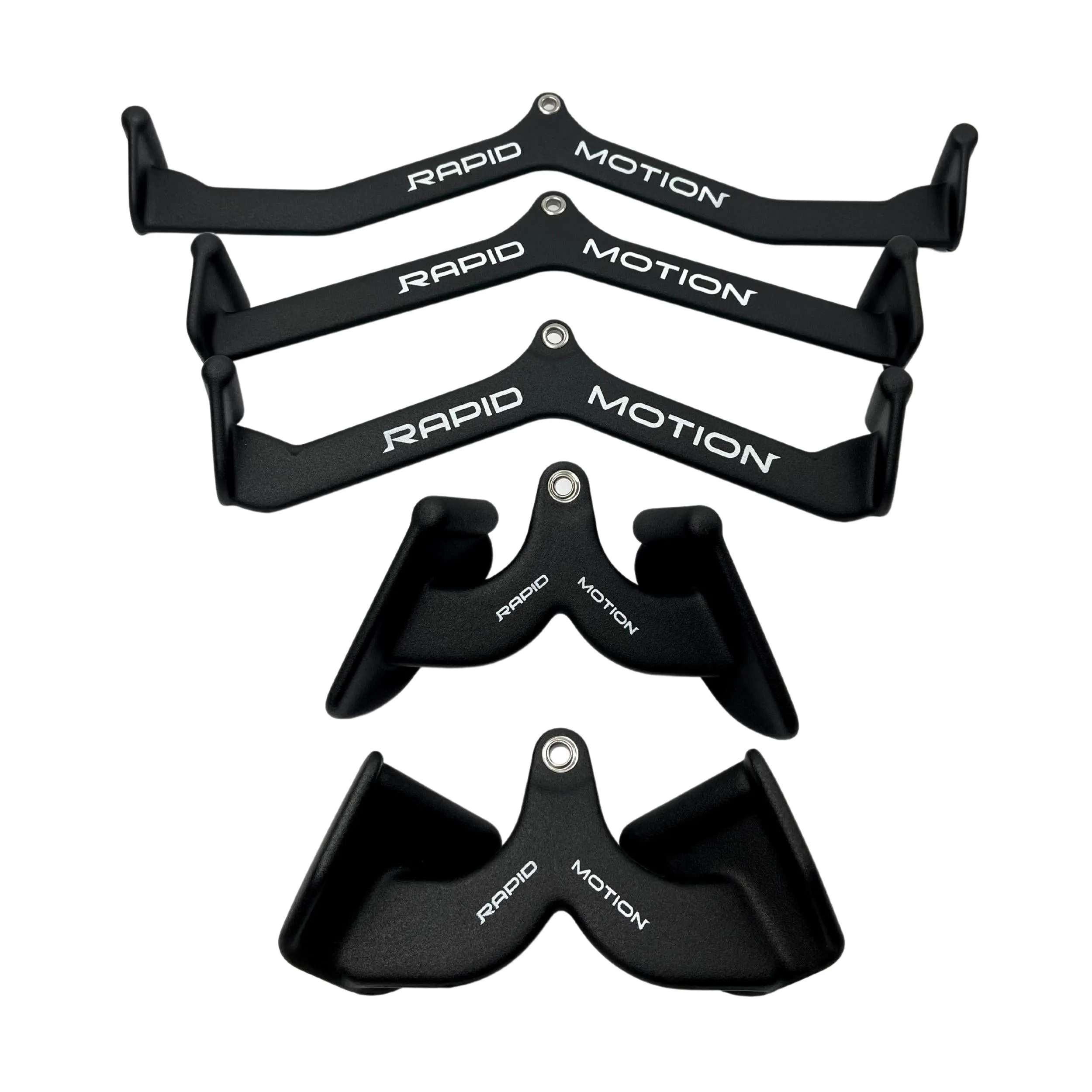 Rapid Motion Power Grip Cable Attachments - Lat Pulldown and Row - 5 Pack