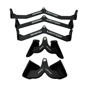 Rapid Motion Power Grip Cable Attachments - Lat Pulldown and Row - 5 Pack