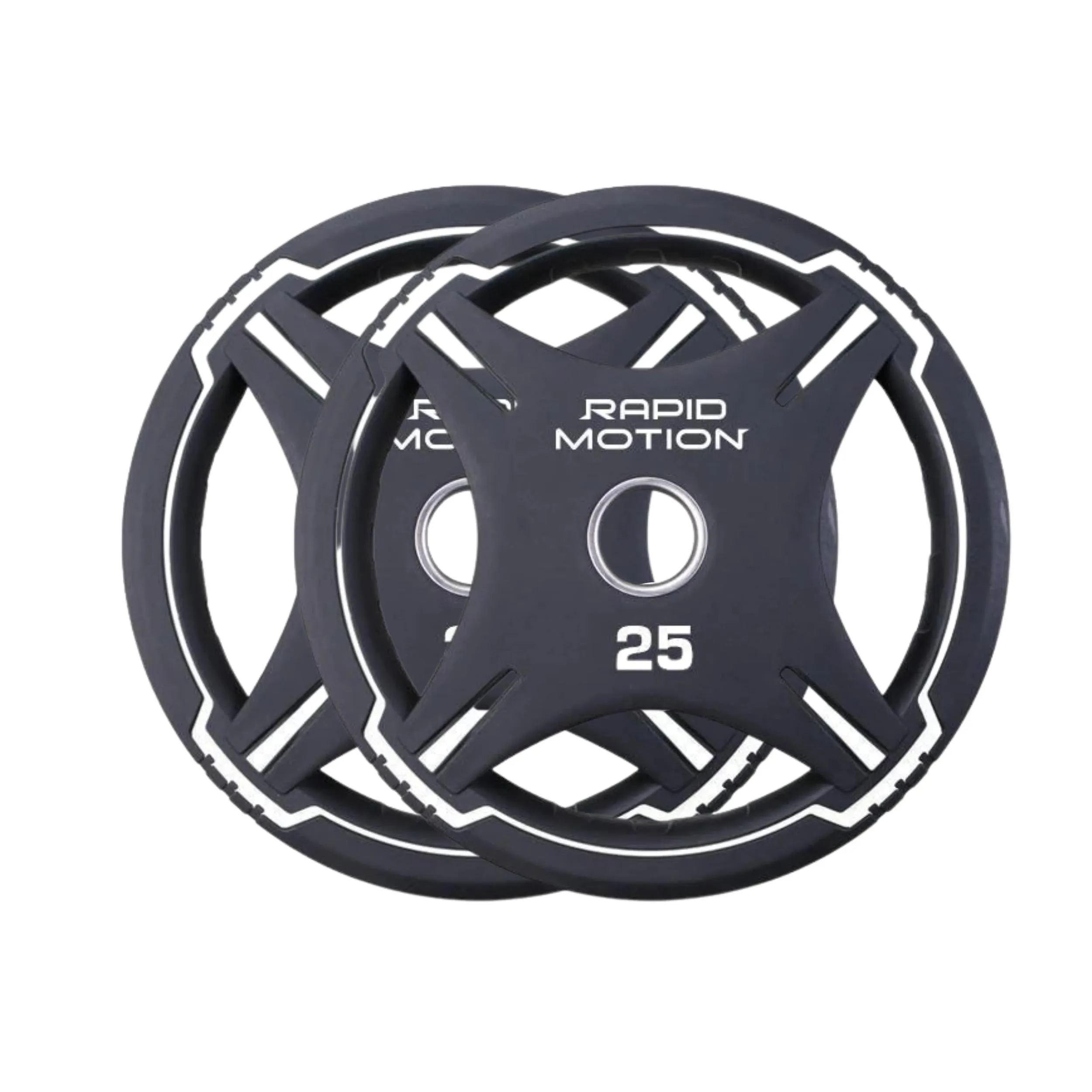 Rapid Motion Urethane Quad-Grip Olympic Weight Plates