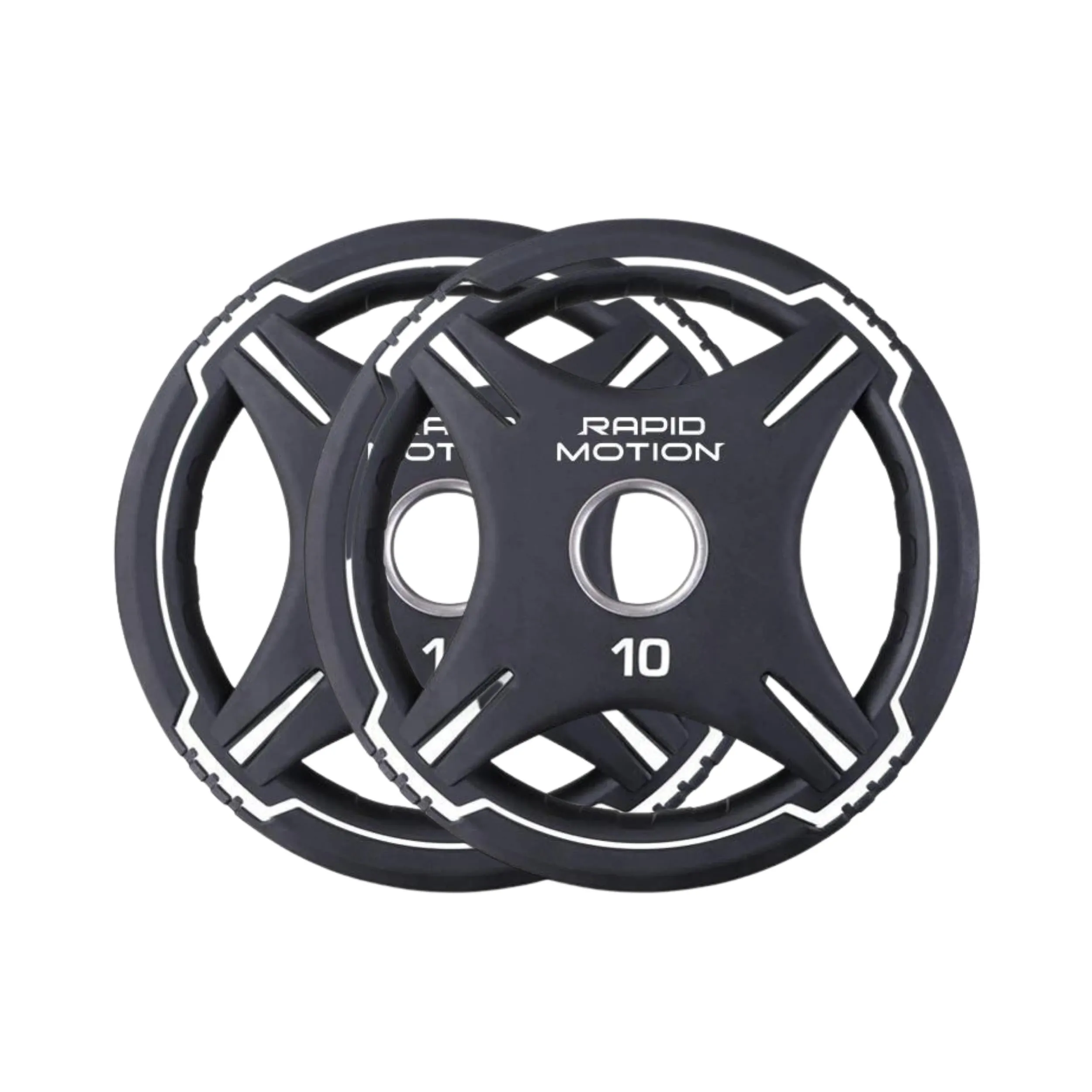 Rapid Motion Urethane Quad-Grip Olympic Weight Plates