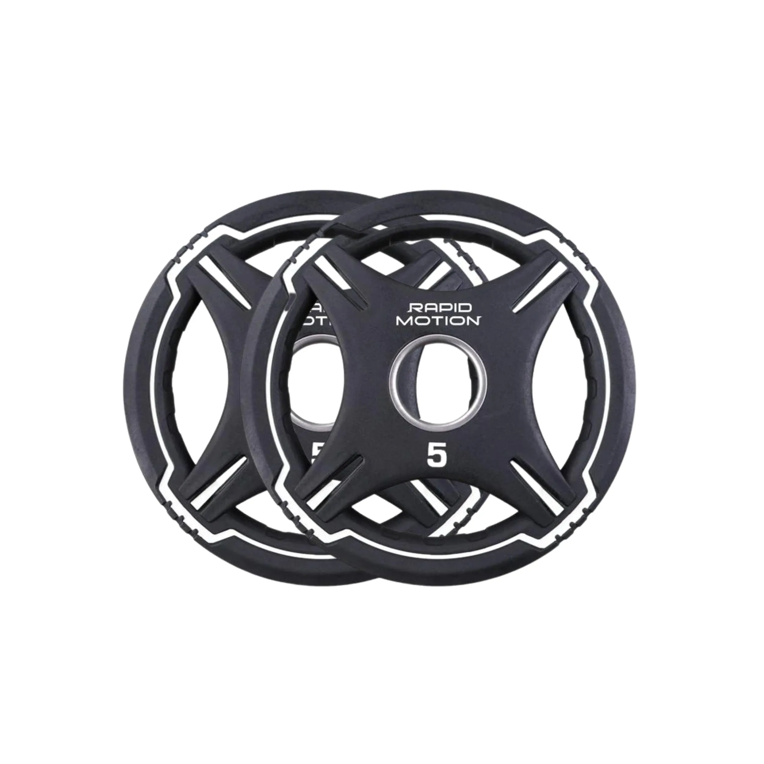 Rapid Motion Urethane Quad-Grip Olympic Weight Plates