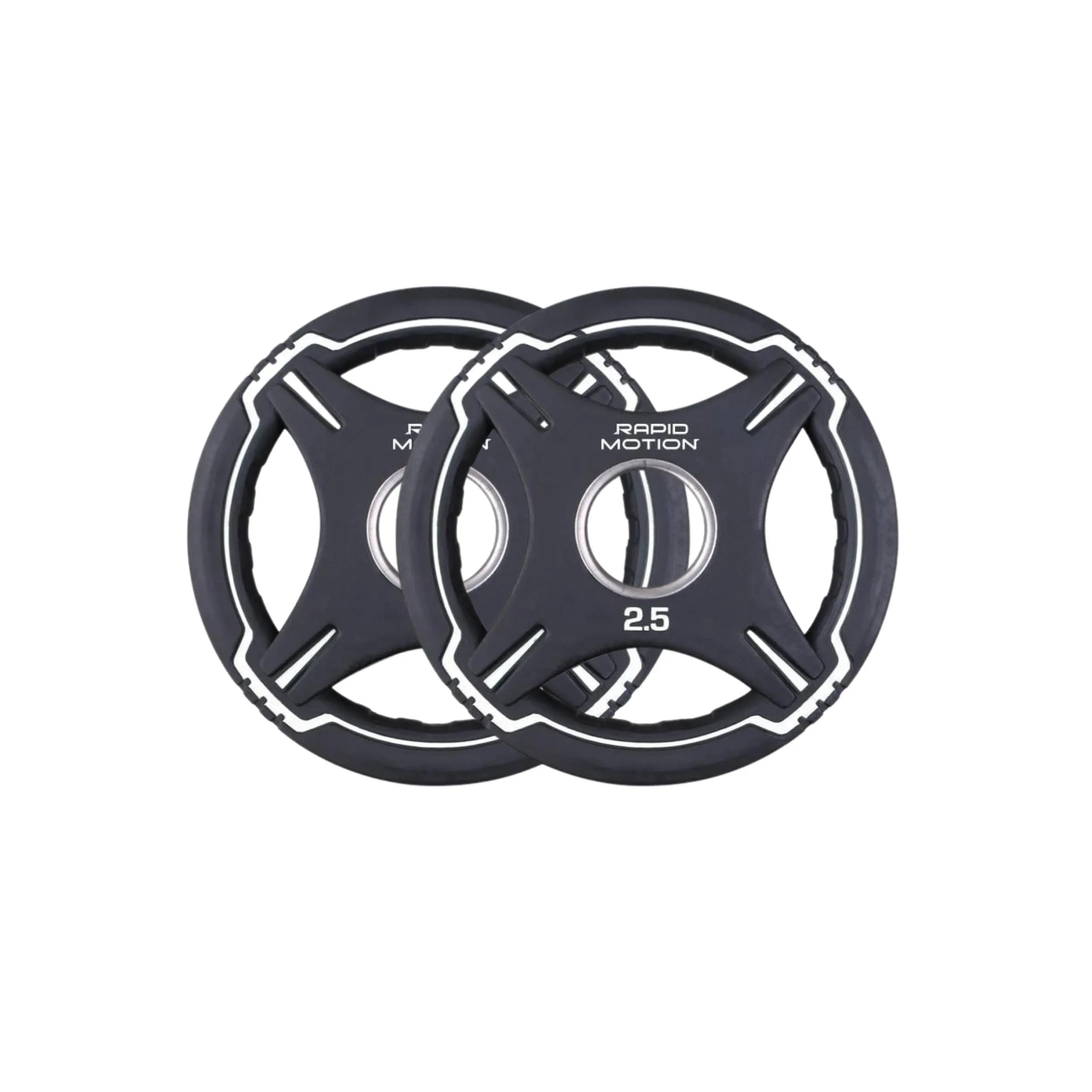 Rapid Motion Urethane Quad-Grip Olympic Weight Plates