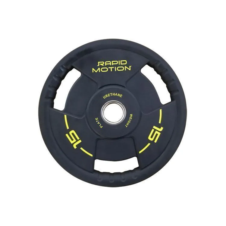 Rapid Motion Urethane Tri-Grip Olympic Weight Plates