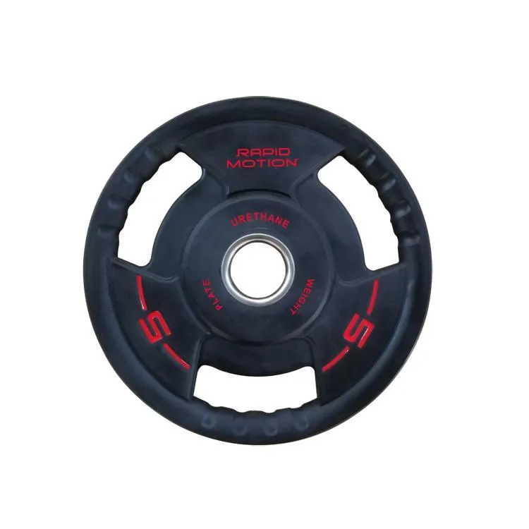 Rapid Motion Urethane Tri-Grip Olympic Weight Plates