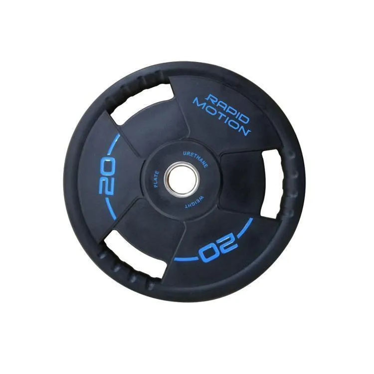 Rapid Motion Urethane Tri-Grip Olympic Weight Plates