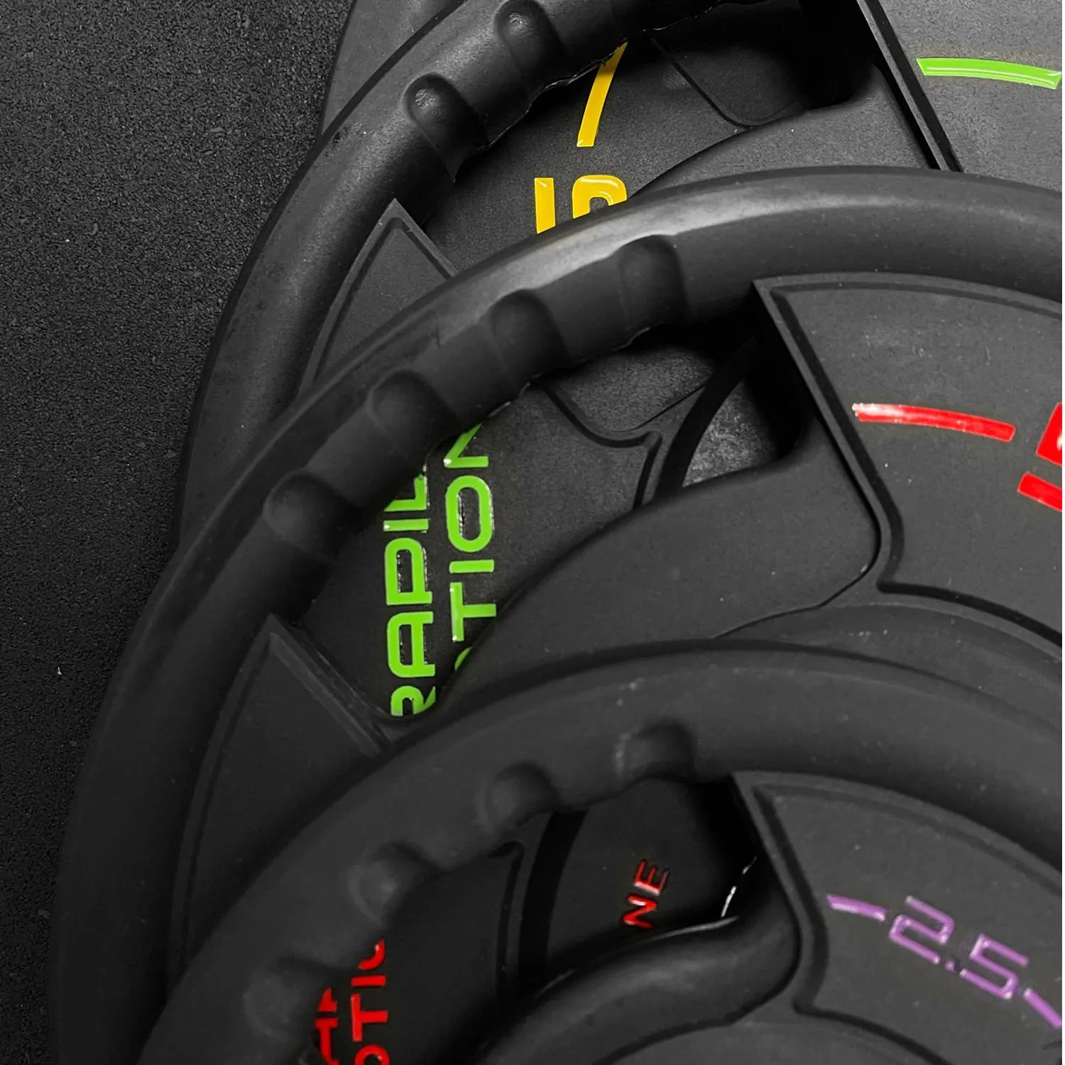 Rapid Motion Urethane Tri-Grip Olympic Weight Plates