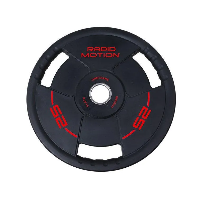 Rapid Motion Urethane Tri-Grip Olympic Weight Plates
