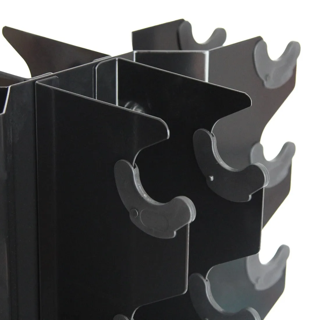 Rubber Hex Dumbbell Set 1-20kg (Pair) with Vertical Storage Rack Smai