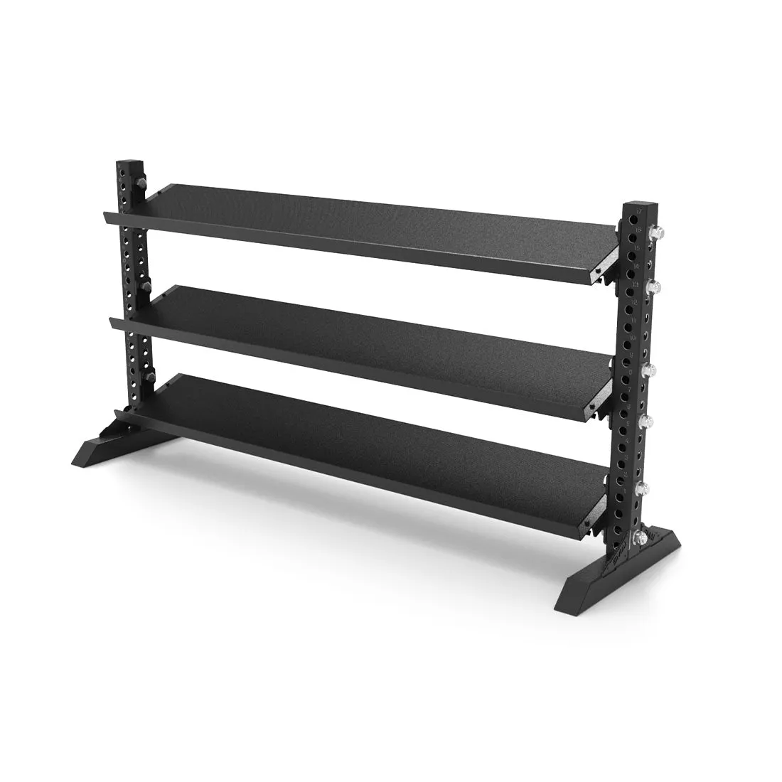 Rubber Hex Dumbbell Set 5kg - 40kg with Rack - Vanta Series Smai
