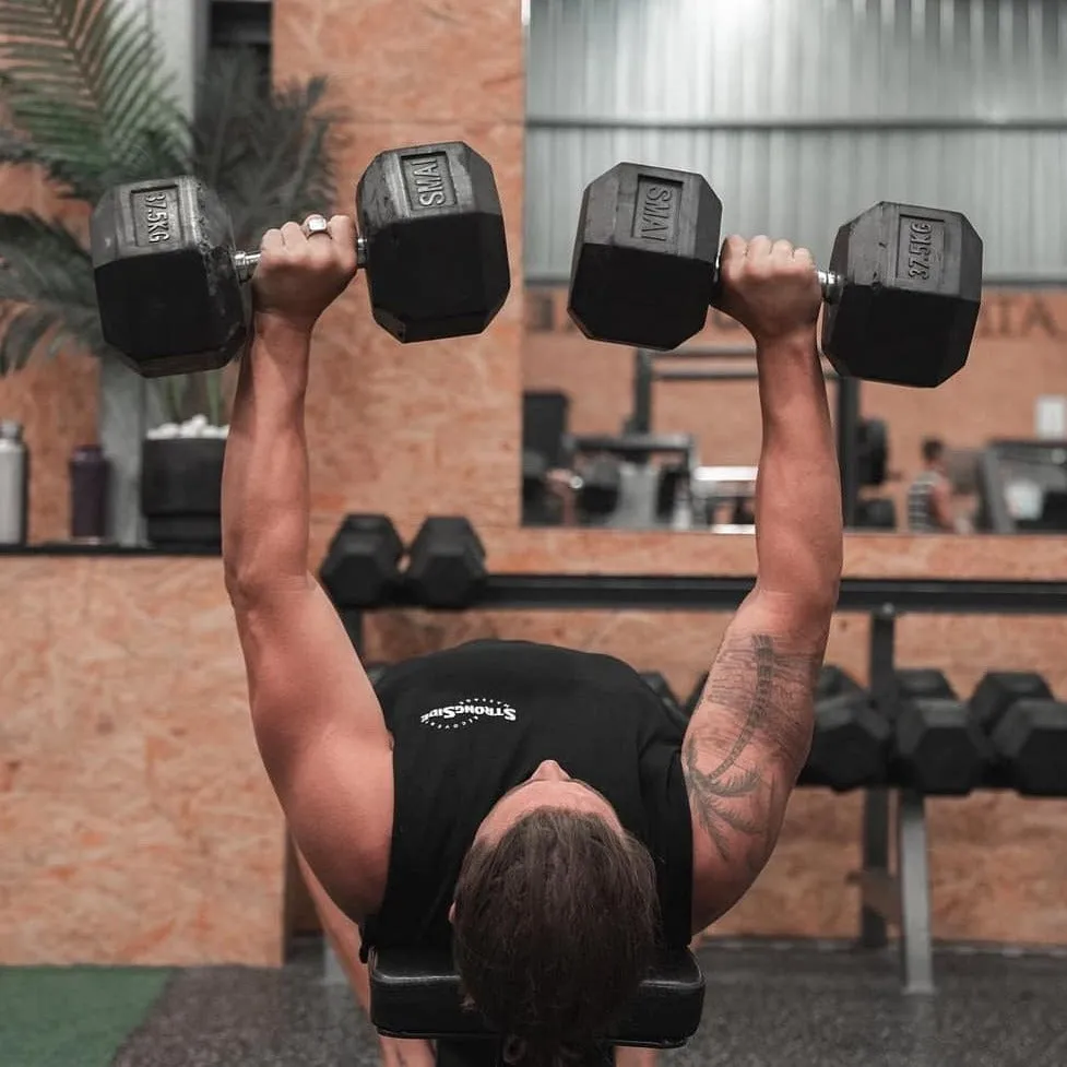 Rubber Hex Dumbbells Classic - Set 22.5kg-30kg Pairs Smai