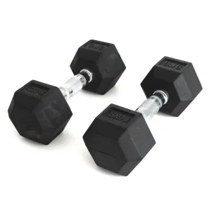 Rubber Hex Dumbbells Classic - Set 32.5kg-40kg Pairs Smai