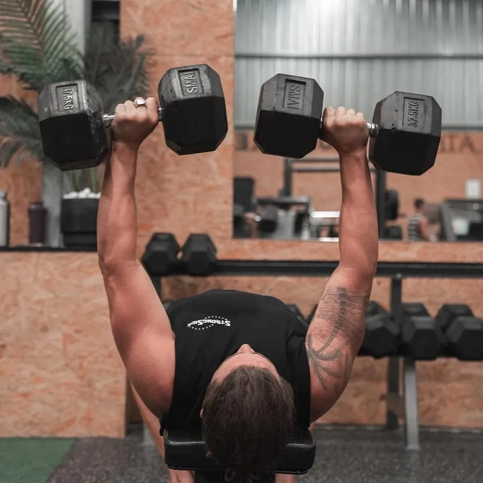 Rubber Hex Dumbbells Classic - Set 32.5kg-40kg Pairs Smai
