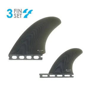 True Ames High Pro Twin   1 Surfboard Fins - Smoke